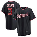 Kooe W.Nationals #3 Dylan Crews Player Navy Game Stitched Jerseys