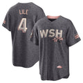 Kooe W.Nationals #4 Daylen Lile Player Charcoal City Connect Limited Stitched Jerseys
