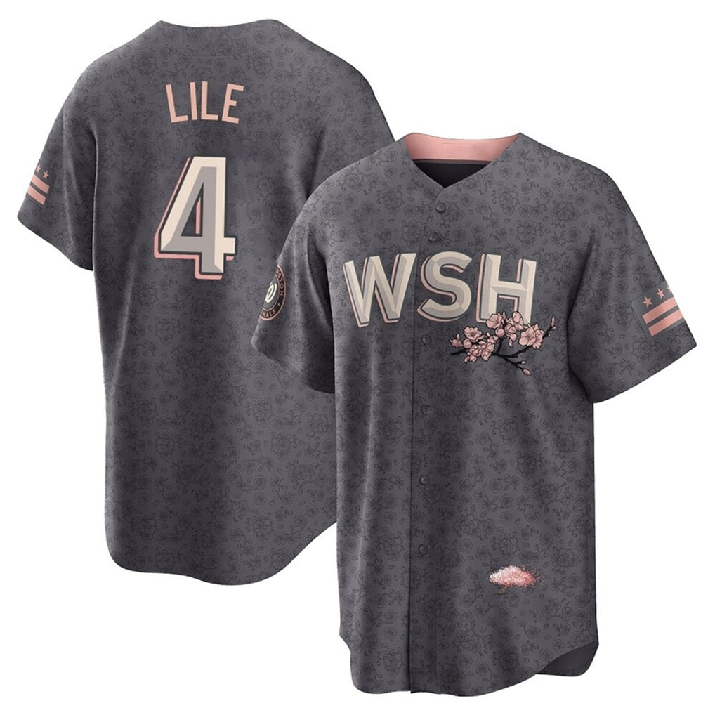 Kooe W.Nationals #4 Daylen Lile Player Charcoal City Connect Limited Stitched Jerseys