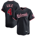 Kooe W.Nationals #4 Daylen Lile Player Navy Alternate Limited Replica Stitched Jerseys