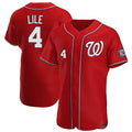 Kooe W.Nationals #4 Daylen Lile Player Red Alternate Elite Stitched Jerseys