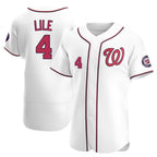 Kooe W.Nationals #4 Daylen Lile Player White Alternate Elite Stitched Jerseys