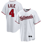 Kooe W.Nationals #4 Daylen Lile Player White Replica Game Stitched Jerseys