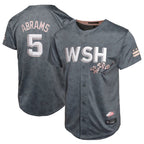 Kooe W.Nationals #5 CJ Abrams Player Charcoal City Connect Limited Stitched Jerseys