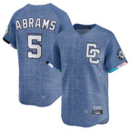 Kooe W.Nationals #5 CJ Abrams Player Blue City Connect Limited Stitched Jerseys