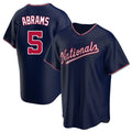 Kooe W.Nationals #5 CJ Abrams Player Navy Blue Replica Game Stitched Jerseys