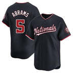 Kooe W.Nationals #5 CJ Abrams Player Navy Blue Replica Stitched Jerseys