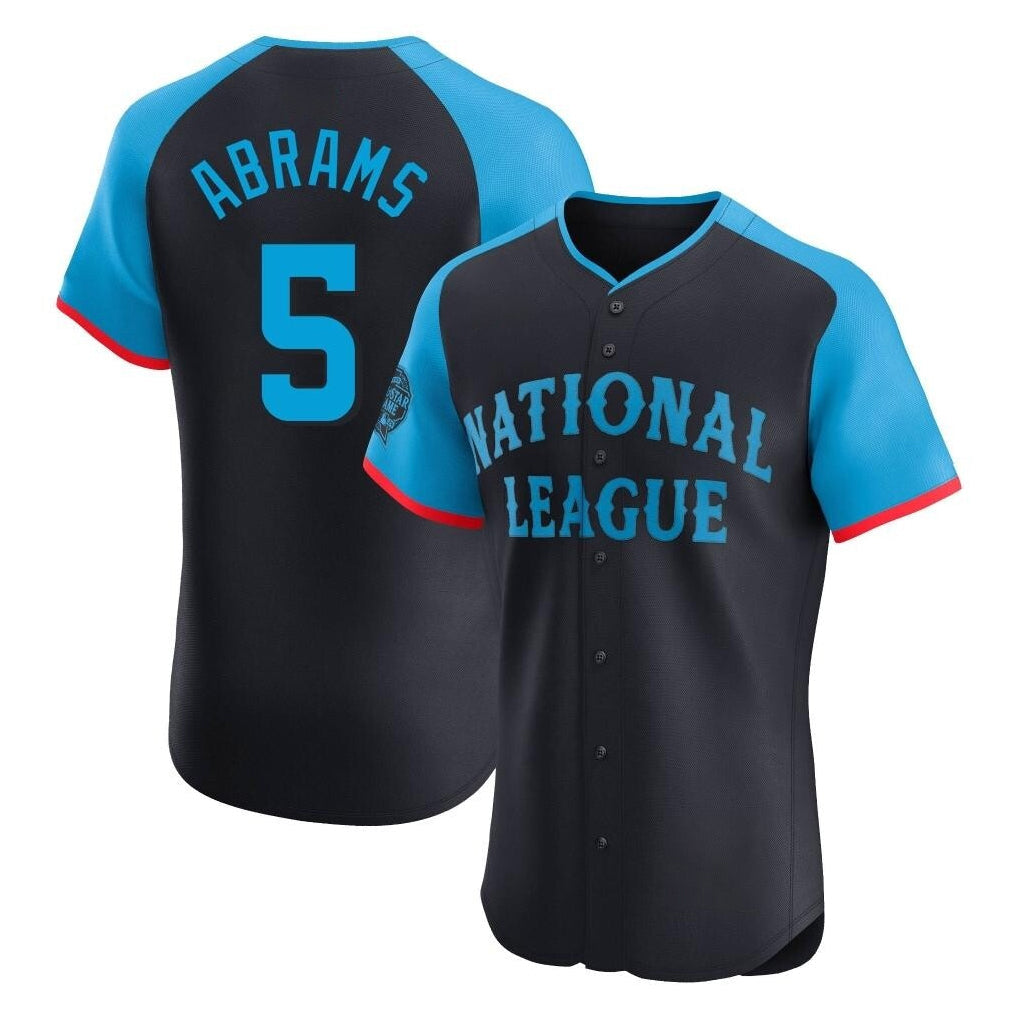 Kooe W.Nationals #5 CJ Abrams Player Navy Elite National League All-Star Game Stitched Jerseys