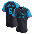 Kooe W.Nationals #5 CJ Abrams Player Navy Elite National League All-Star Game Stitched Jerseys