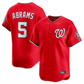 Kooe W.Nationals #5 CJ Abrams Player Red Limited Stitched Jerseys
