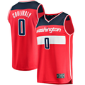 Kooe W.Wizards #0 Bilal Coulibaly Red Fast Break Replica Jerseys - Icon Edition