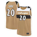Kooe W.Wizards #20 Alex Sarr Gold 2025-26 City Edition Fast Break Jerseys