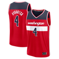 Kooe W.Wizards #4 AJ Dybantsa Red 2026 Draft First Round Pick Fast Break Jersey s- Icon Edition