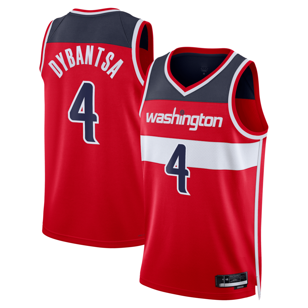 Kooe W.Wizards #4 AJ Dybantsa Red 2026 Draft Swingman Jerseys - Icon Edition