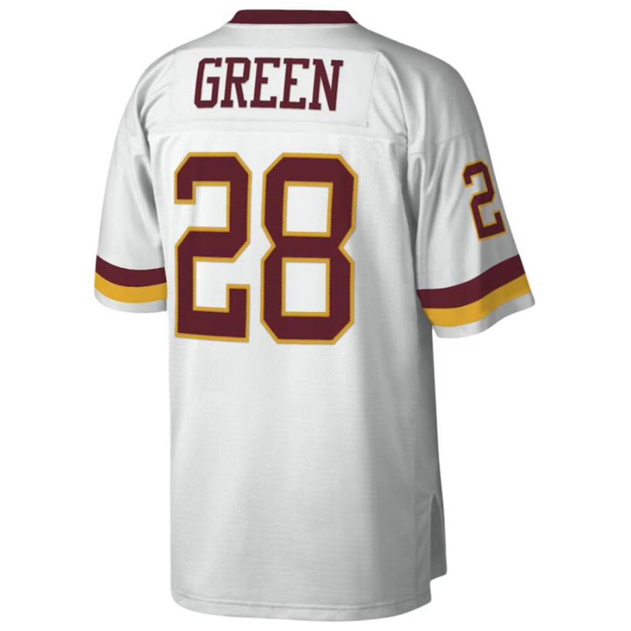 Kooe Washington Football Team #28 Darrell Green Mitchell & Ness White Legacy Replica Stitched Jerseys