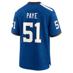 Kooe IN.Colts #51 Kwity Paye Blue Alternate Game Jersey