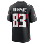 Kooe A.Falcons #83 Deven Thompkins Black Team Game Jersey