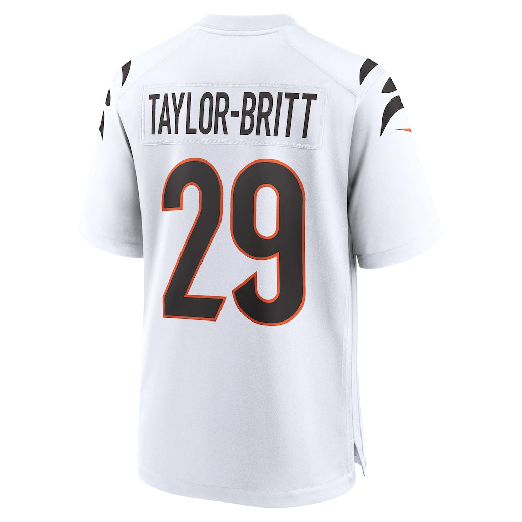 Kooe C.Bengals #29 Cam Taylor-Britt White Game Jersey