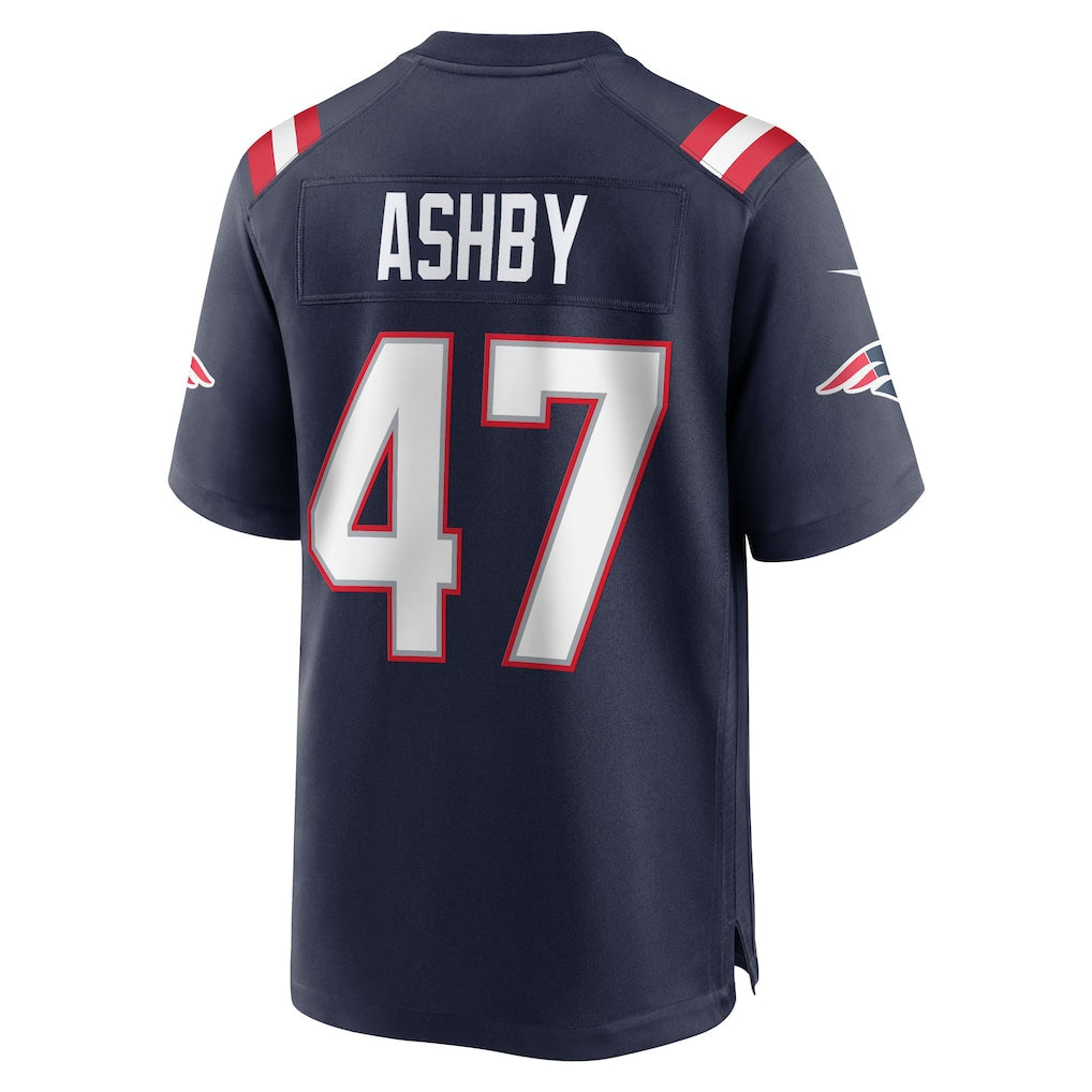 Kooe NE.Patriots #47 Julian Ashby Navy Team Game Jersey