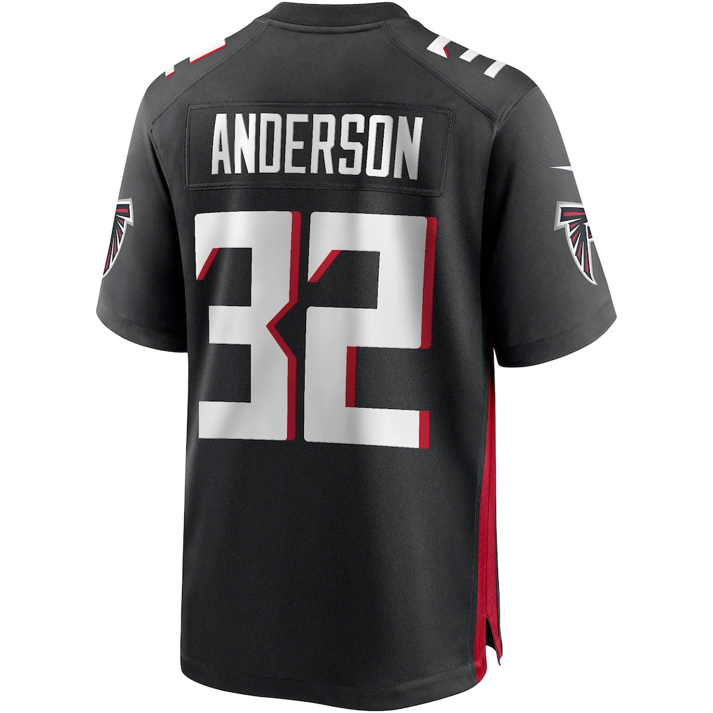 Kooe A.Falcons #32 Jamal Anderson Black Game Retired Player Jersey