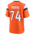 Kooe D.Broncos #74 Ben Powers Orange Team Game Jersey