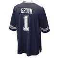Kooe D.Cowboys #1 Groom Navy Game Jersey