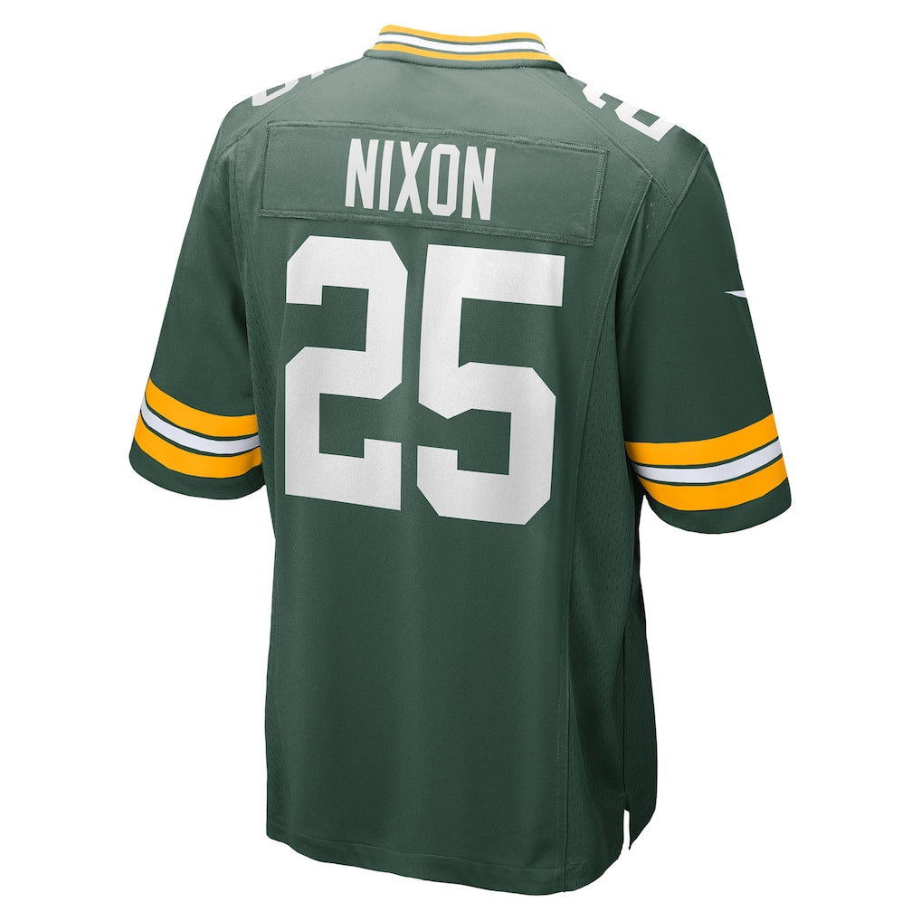 Kooe GB.Packers #25 Keisean Nixon Green Game Player Jersey