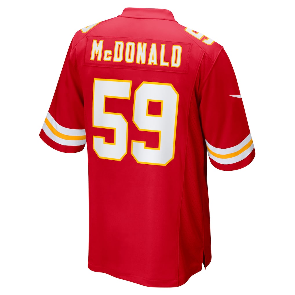 Kooe KC.Chiefs #59 Cooper McDonald Red Team Game Jersey