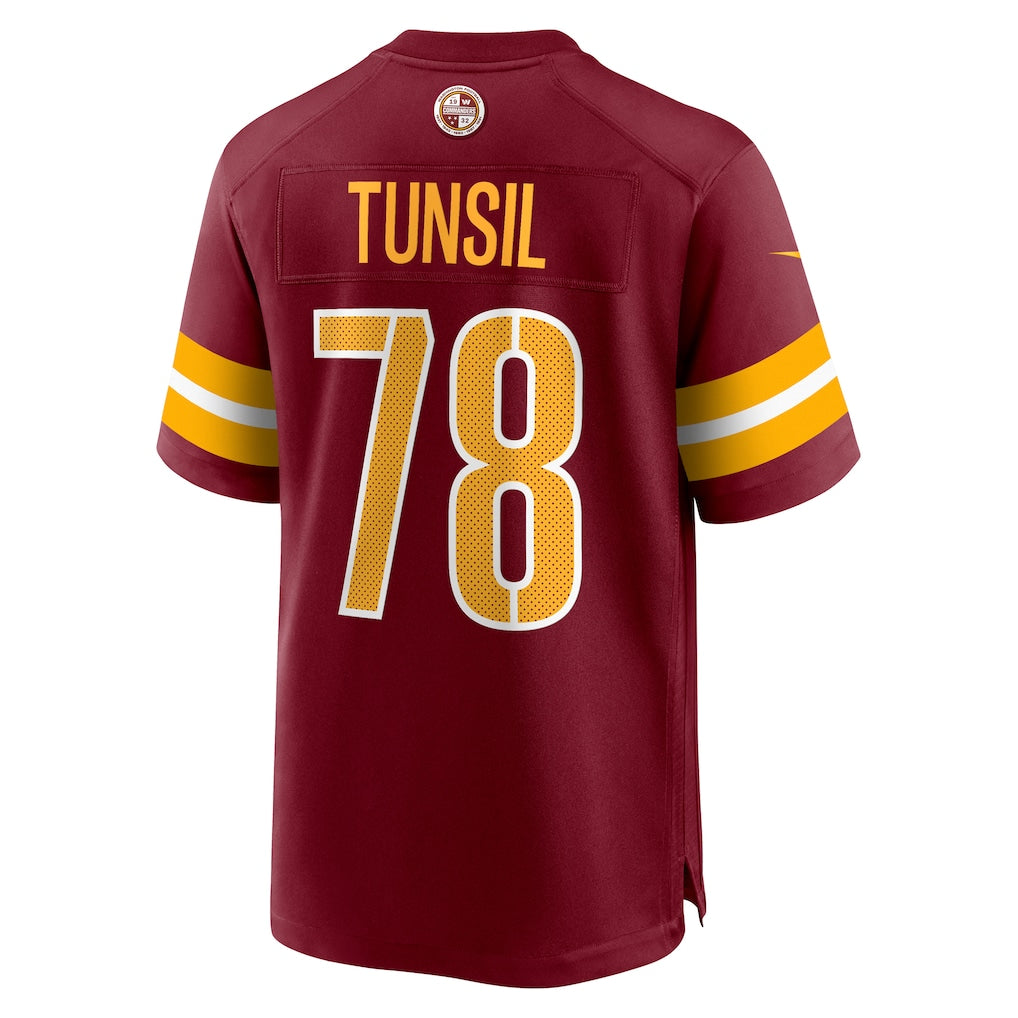 Kooe W.Commanders #78 Laremy Tunsil Burgundy Team Game Jersey