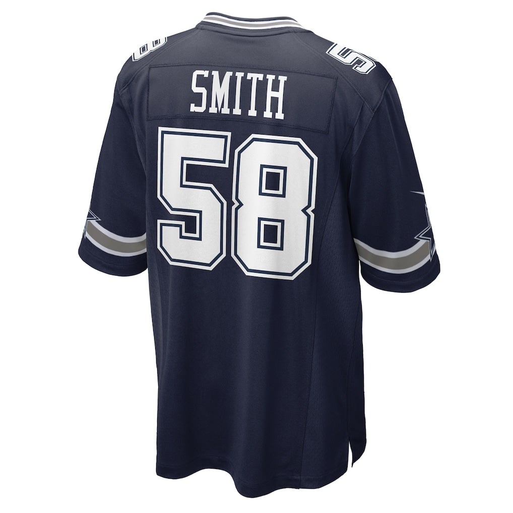 Kooe D.Cowboys #58 Mazi Smith Navy Game Jersey