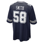 Kooe D.Cowboys #58 Mazi Smith Navy Game Jersey