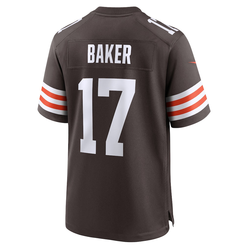 Kooe C.Browns #17 Jerome Baker Brown Team Game Jersey
