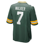 Kooe GB.Packers #7 Quay Walker Green Player Game Jersey