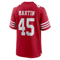 Kooe SF.49ers #45 Nick Martin Scarlet Team Game Jersey