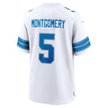 Kooe D.Lions #5 David Montgomery White Game Jersey
