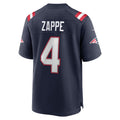 Kooe NE.Patriots #4 Bailey Zappe Navy Game Player Jersey