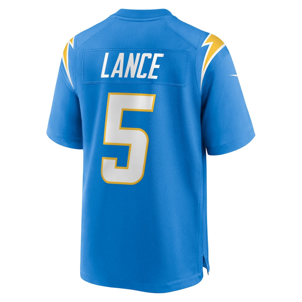 Kooe LA.Chargers #5 Trey Lance Powder Blue Team Game Jersey