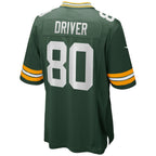 Kooe GB.Packers #80 Donald Driver Green Game Retired Player Jersey