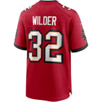 Kooe TB.Buccaneers #32 James Wilder Red Game Retired Player Jersey