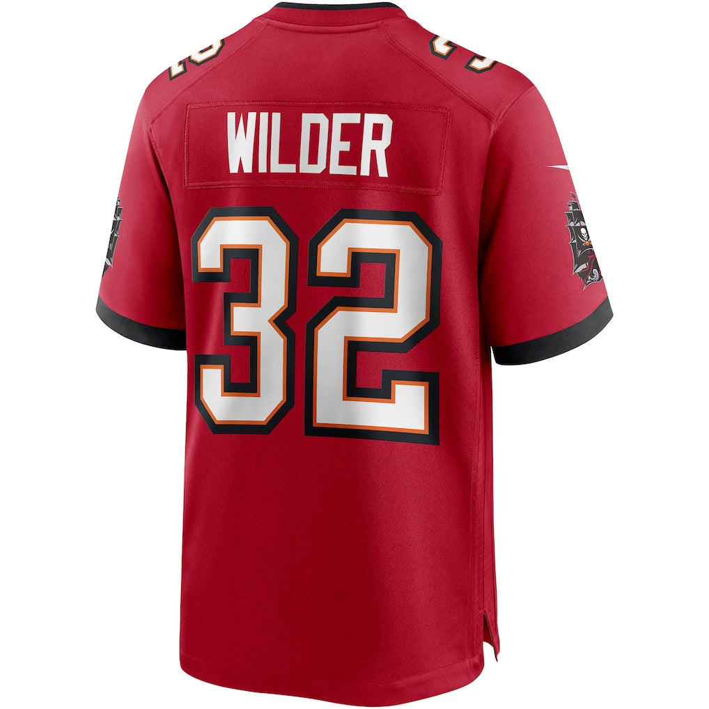 Kooe TB.Buccaneers #32 James Wilder Red Game Retired Player Jersey