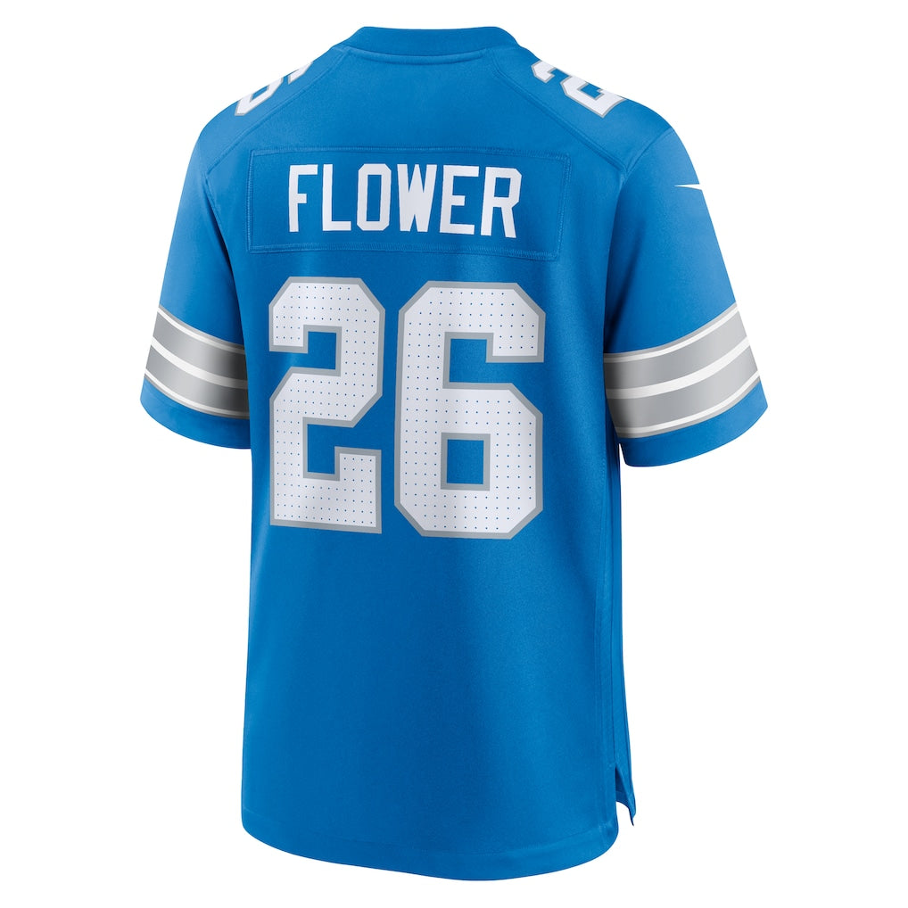 Kooe D.Lions #26 Tre Flowers Blue Team Game Jersey