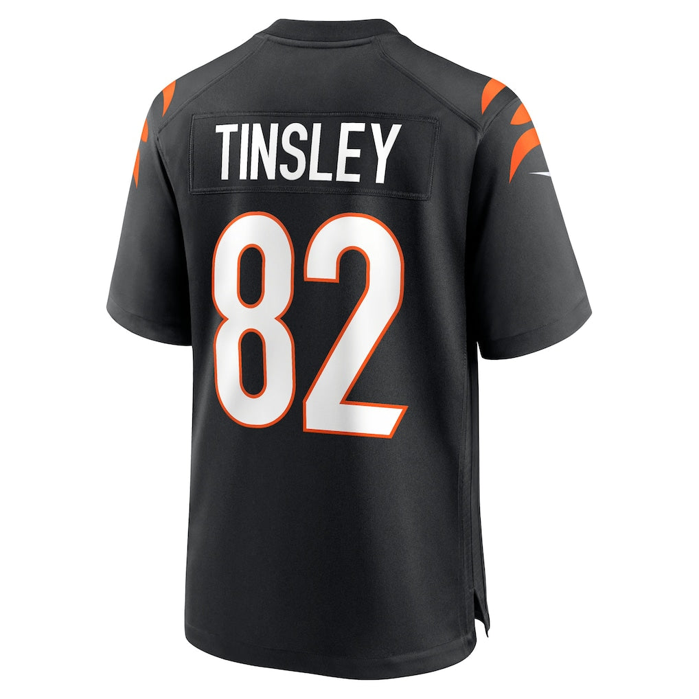 Kooe C.Bengals #82 Mitchell Tinsley Black Team Game Jersey