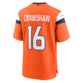 Kooe D.Broncos #16 Jeremy Crawshaw Orange Team Game Jersey