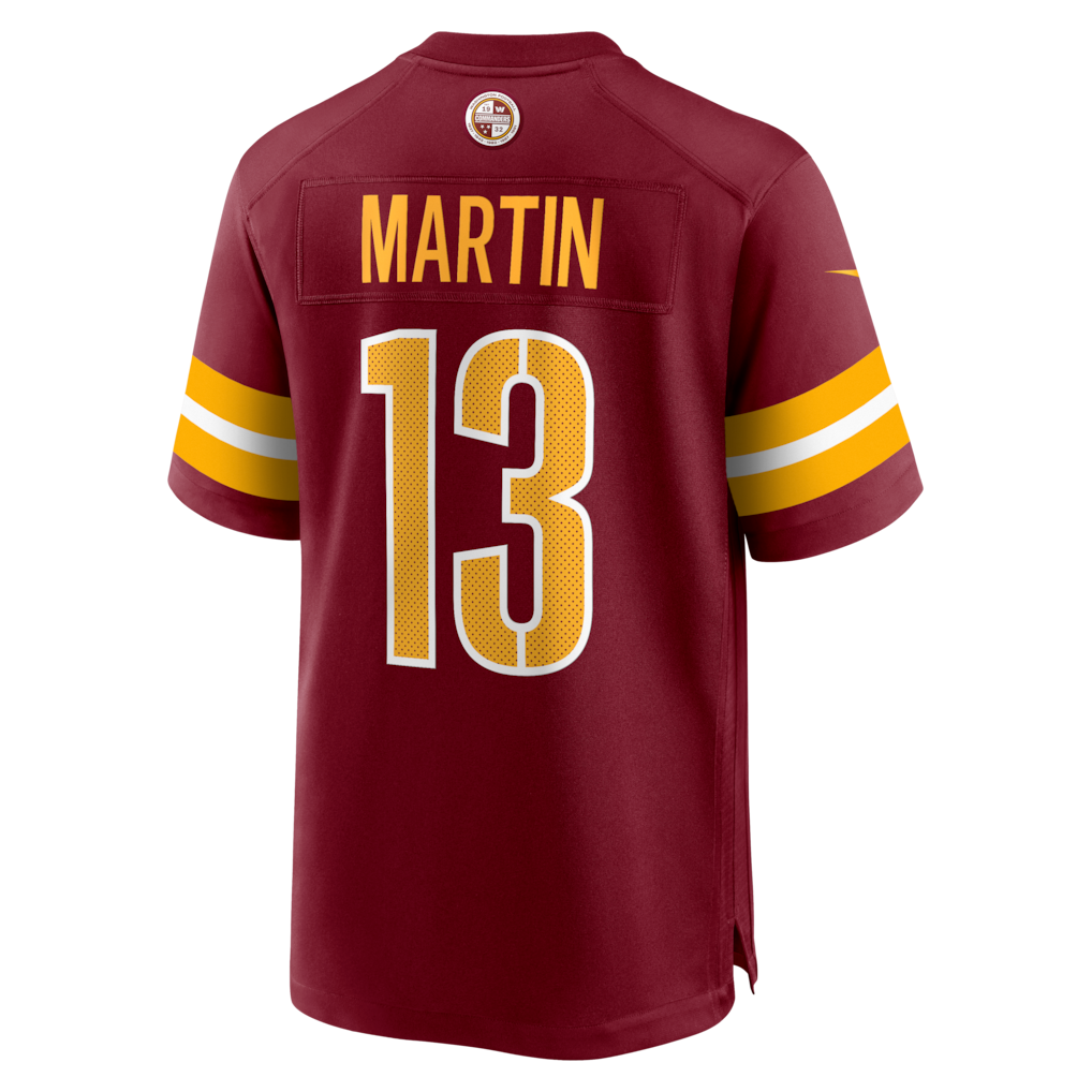 Kooe W.Commanders #13 Tay Martin Burgundy Team Game Jersey