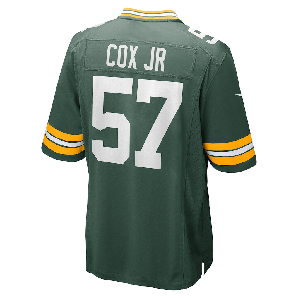 Kooe GB.Packers #57 Brenton Cox Jr. Green Game Jersey