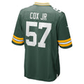 Kooe GB.Packers #57 Brenton Cox Jr. Green Game Jersey