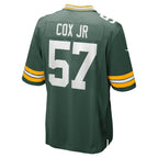 Kooe GB.Packers #57 Brenton Cox Jr. Green Game Jersey