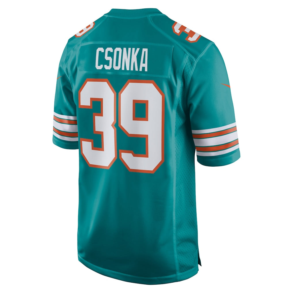 Kooe M.Dolphins #39 Larry Csonka Aqua Retired Player Jersey