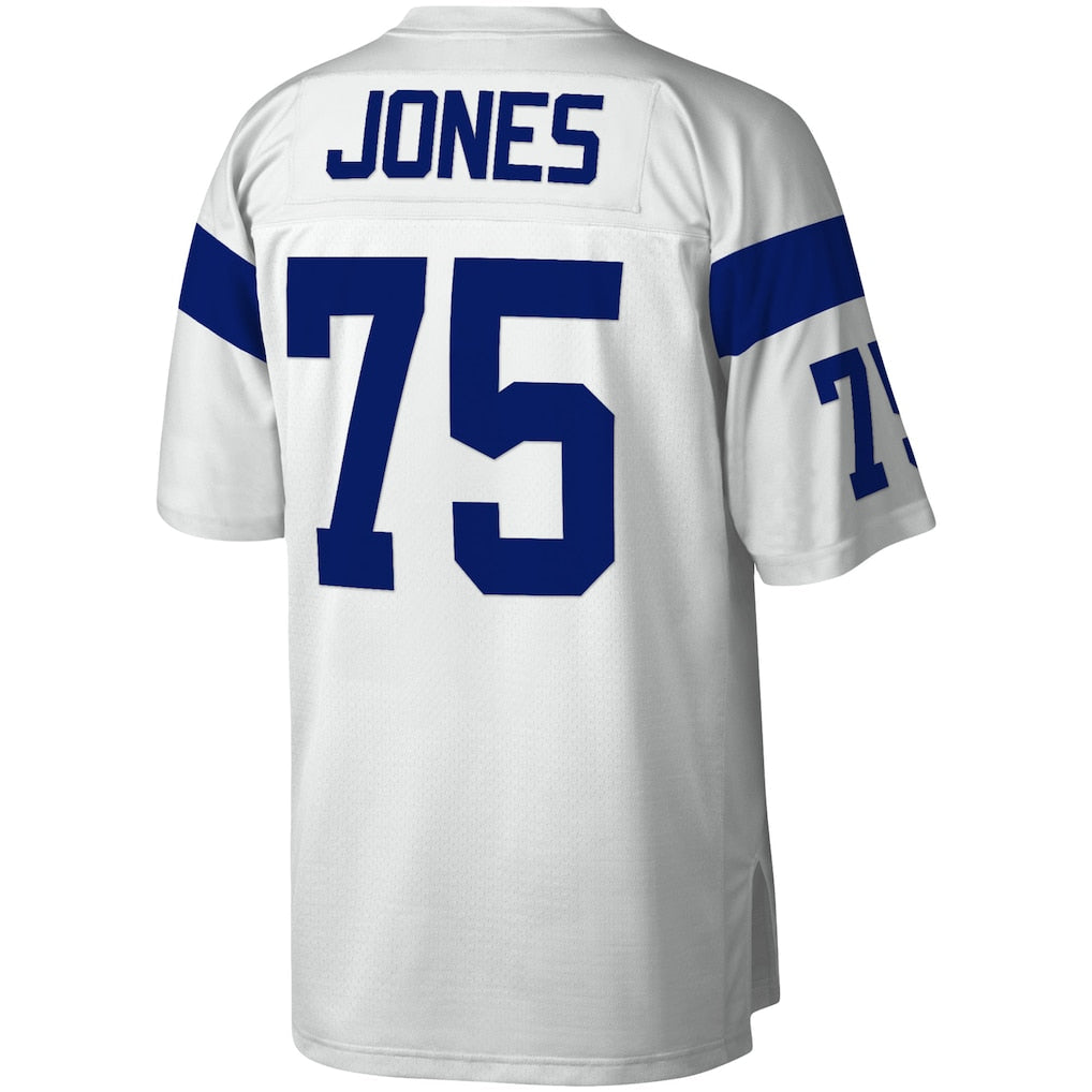 Kooe LA.Rams #75 Deacon Jones Mitchell & Ness White Legacy Replica Jersey