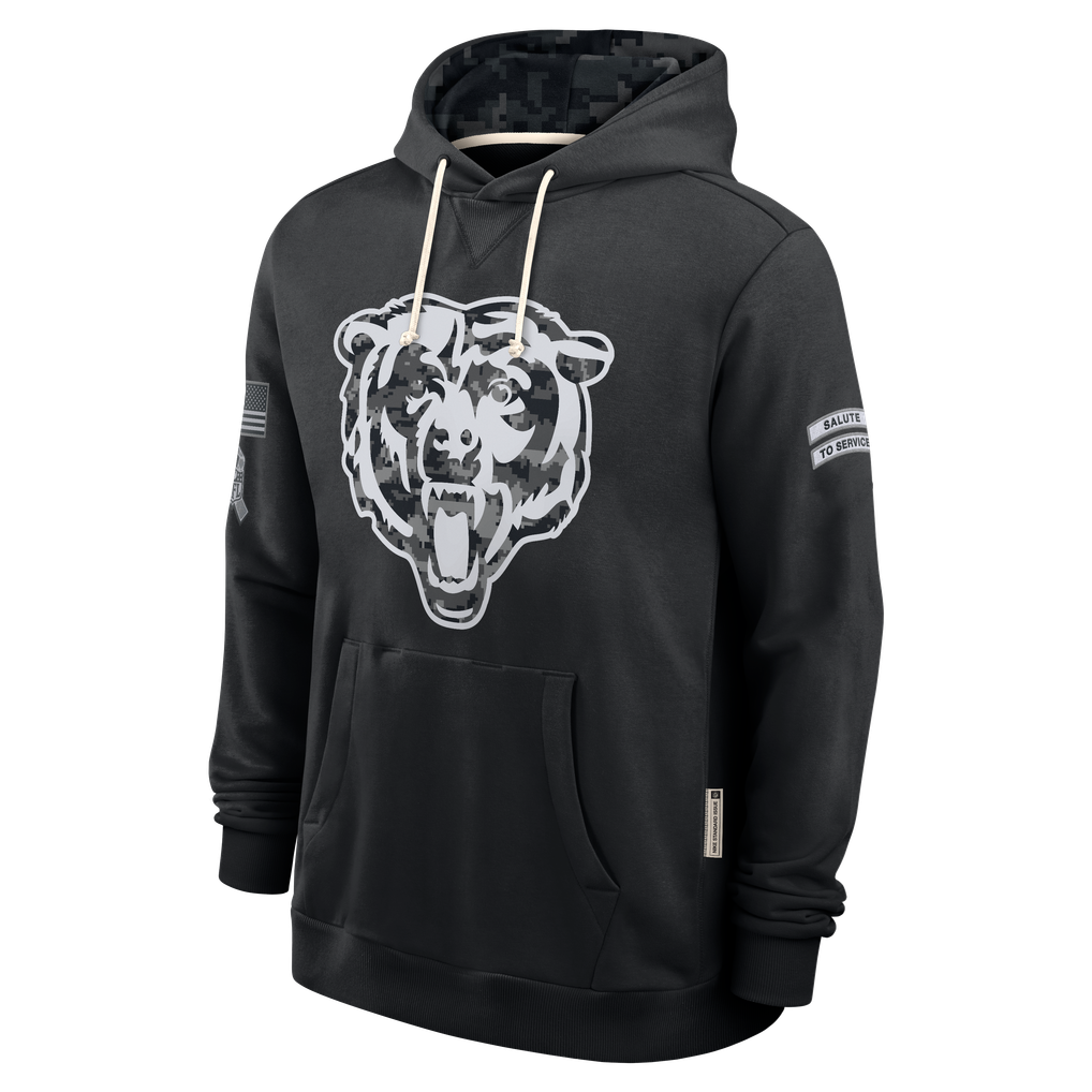 Kooe C.Bears Black 2026 Salute to Service Sideline Dri-FIT Pullover Hoodie Jerseys